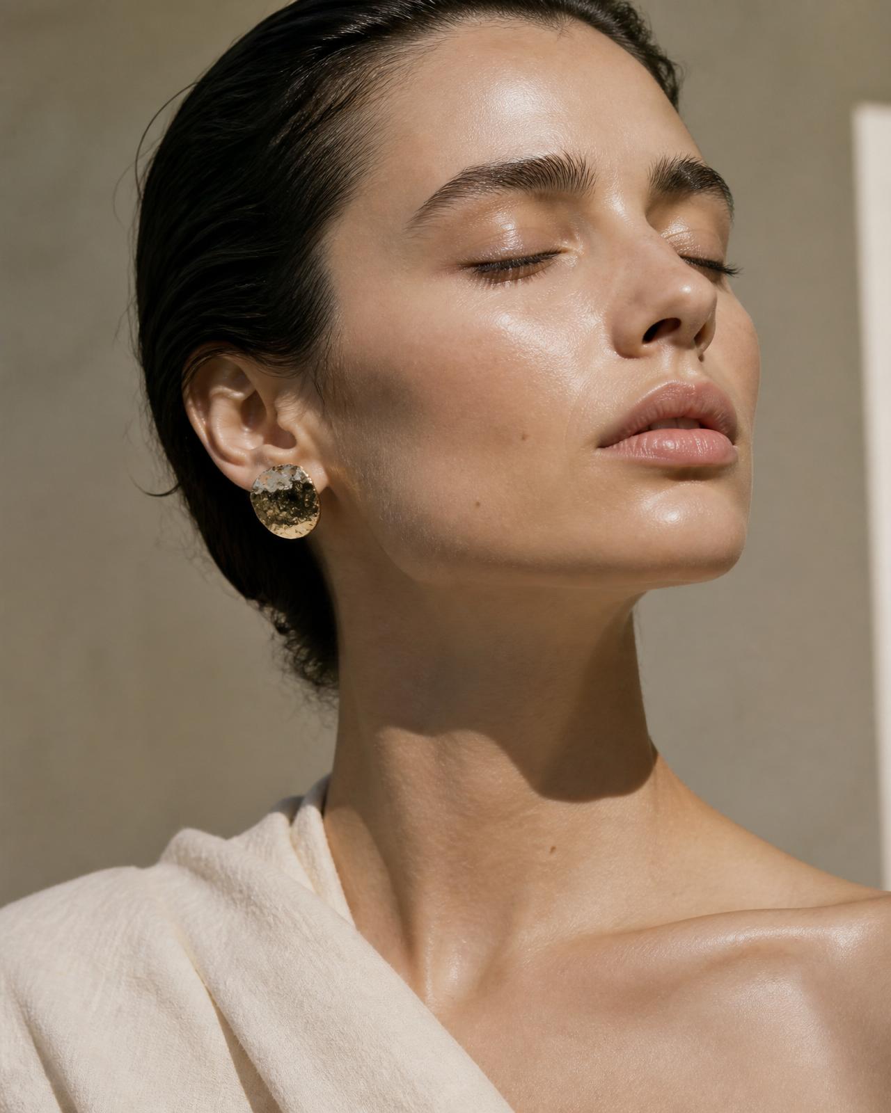 Natural aesthetic skincare portrait at The Facial Collective, London